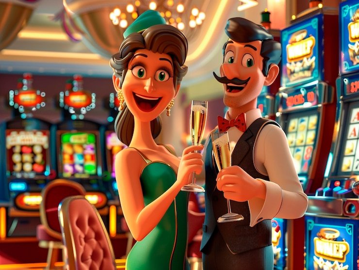 Antarmuka permainan Hip Hop Panda di asli gacor dengan gulungan slot dan kontrol taruhan